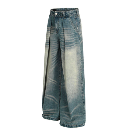 Pantalones vaqueros anchos de estilo vintage para hombre