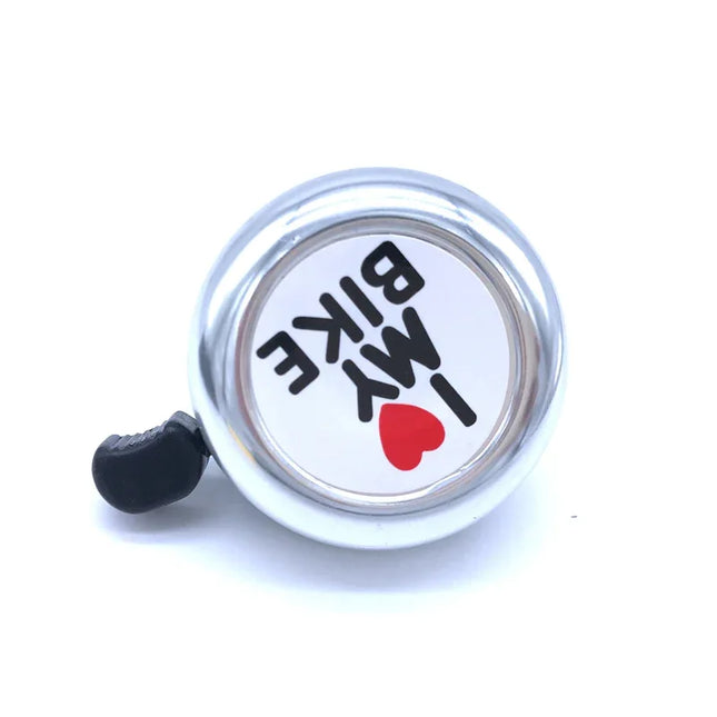 Bicycle Mountain Bike Bell New Aluminum Car Bell I Love My Bike Mini Bell Love Bell - tugranalmacen.com