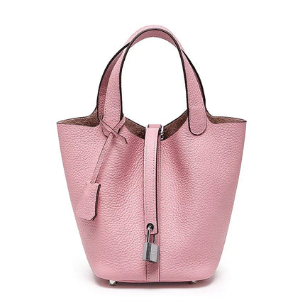 Bolso de mano de mujer en piel de vaca, color variado