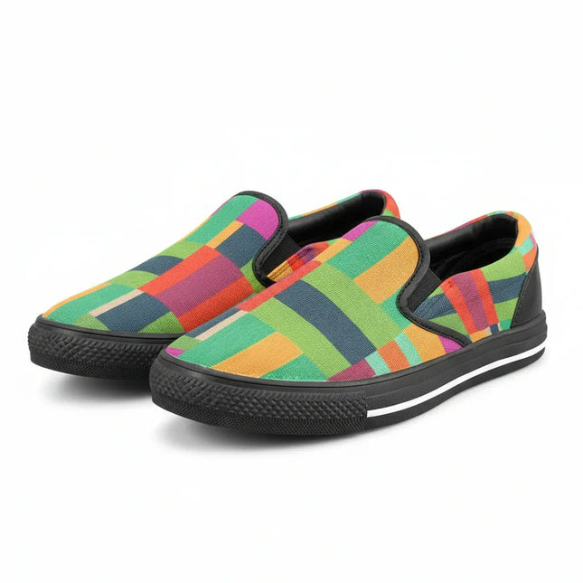 Zapatillas Slip-On Patchwork Multicolor