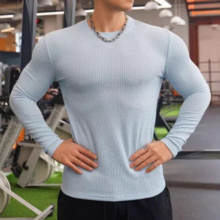 Fashion Knit Long Sleeve Top for Men Autumn/Winter Casual Sweater - tugranalmacen.com