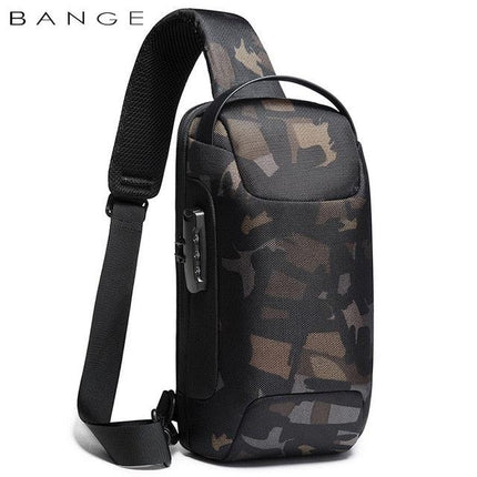 BANGE Hot Chest bolso cruzado impermeable con carga USB - tugranalmacen.com