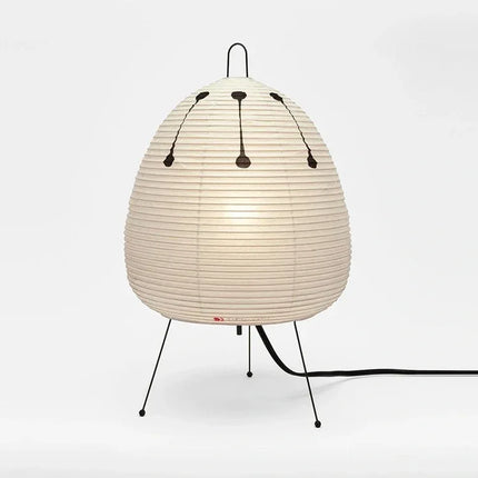 Lámpara de mesa de papel de arroz retro japonesa estilo wabi sabi - tugranalmacen.com