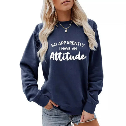 Sudadera de terciopelo con cuello redondo ATTITUDE Rosa - tugranalmacen.com