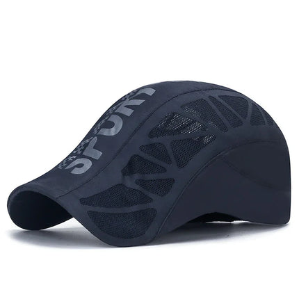 Gorra de verano con letras para hombre, transpirable, de malla, de secado rápido, con protección solar para exteriores. - tugranalmacen.com