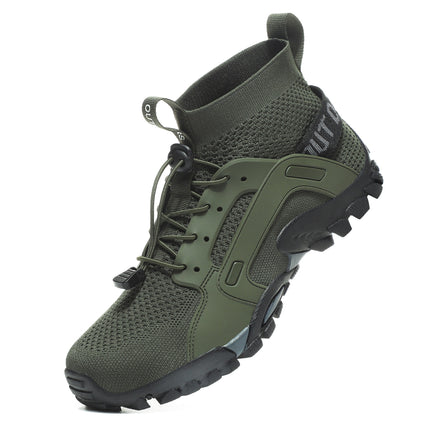 Zapatos de montaña para hombre con ajuste elástico transpirables