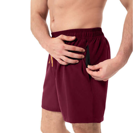 Pantalon de playa 2 en 1 de secado rápido para hombre