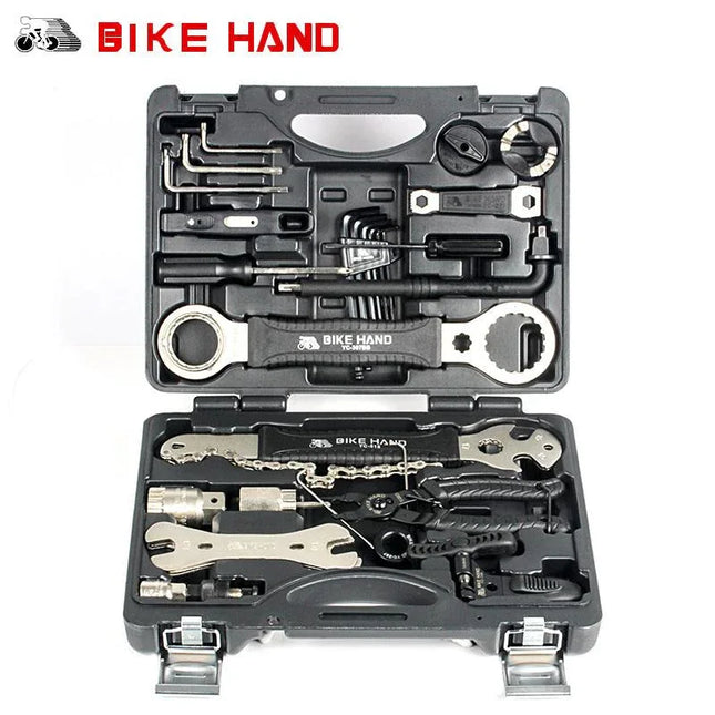 BIKE HAND Bicycle Repair Tool 18 in 1 mountain bike Professional Tool Kit Repair Spoke Wrench Freewheel Pedal Wrench For Shimano - tugranalmacen.com