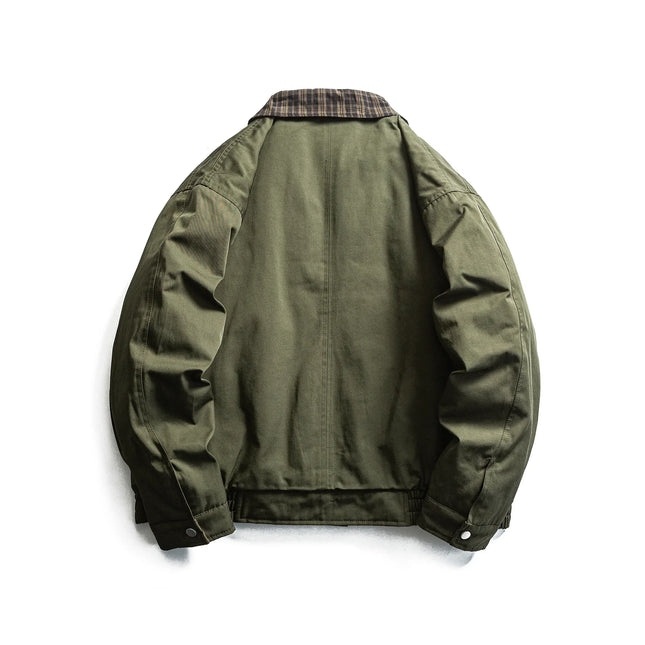 Chaqueta de Trabajo para Hombre Patchwork | Workwear Cuadros color Verde