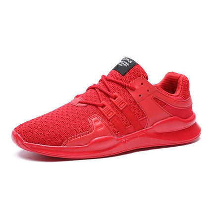 Zapatillas hombre transpirables para running con malla y suela de goma