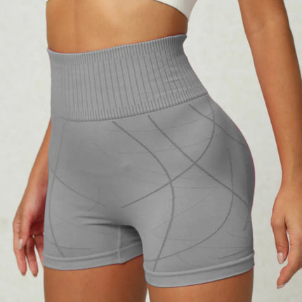 Shorts deportivos de mujer con cintura alta y elasticidad