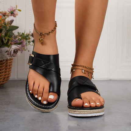 Sandalias de verano con suela gruesa para mujer