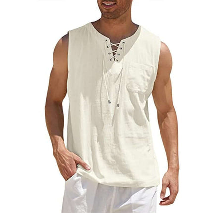 Camiseta sin mangas en algodón suave para hombre