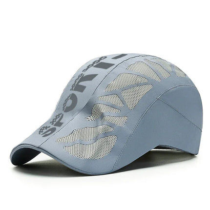 Gorra de verano con letras para hombre, transpirable, de malla, de secado rápido, con protección solar para exteriores. - tugranalmacen.com