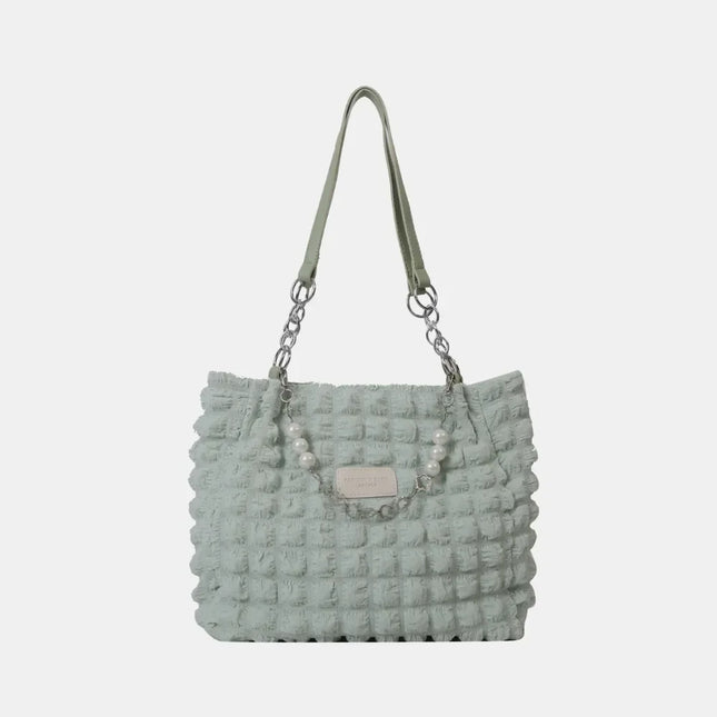 Bubble Textured Tote Bag - tugranalmacen.com