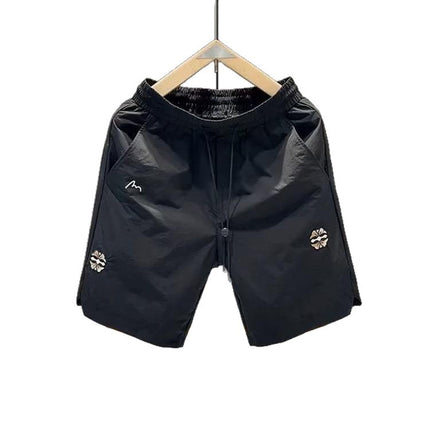 Pantalones cortos ligeros de poliéster en negro