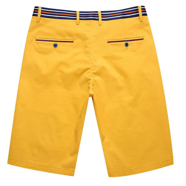 Pantalones cortos casuales de hombre Rilltoss con tejido elástico y antiestático color amarillo