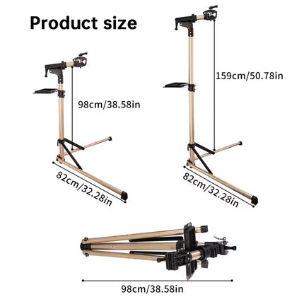 Soporte de reparación para bicis con altura regulable