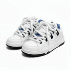 zapatillas deportivas de suela gruesa, color blanco