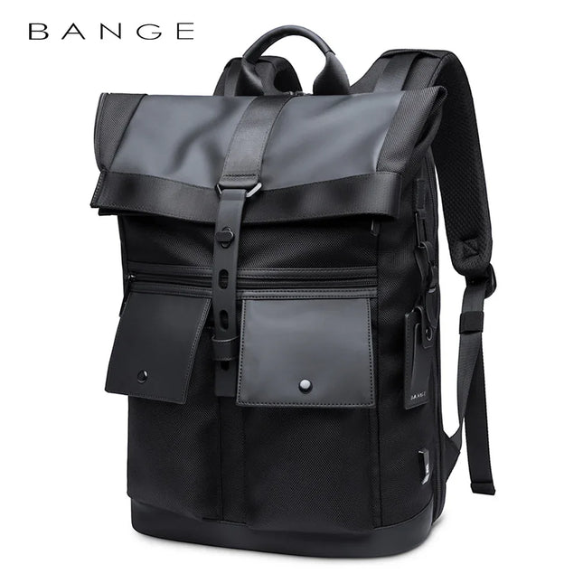 New BANGE Backpack Men's Casual Business Backpack Travel Large Capacity Backpack Student Schoolbag Backpack - tugranalmacen.com