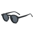 Gafas de sol vintage redondas unisex en color negro