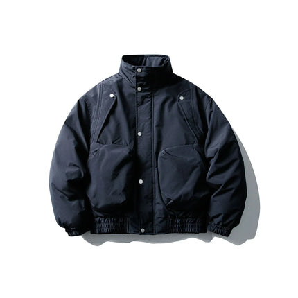 Chaqueta bomber acolchada azul marino