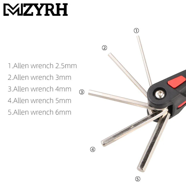 Herramienta Multifunción MZYRH — Kit Compacto para Bicicleta y Reparaciones