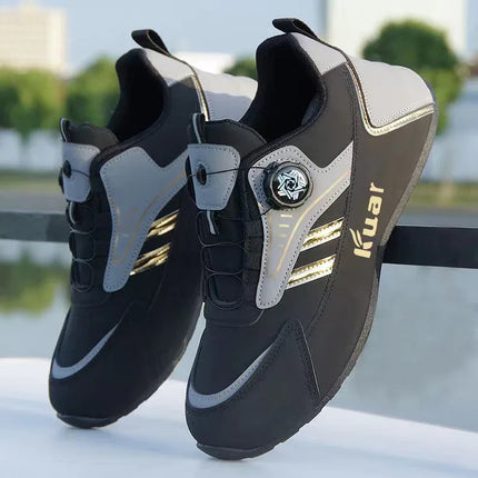 Zapatillas Urbanas con Ajuste Automático en negro y gris, diseño futurista y cómodo para uso diario.