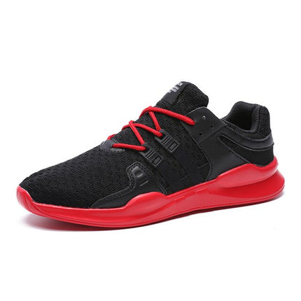 Zapatillas hombre transpirables para running con malla y suela de goma