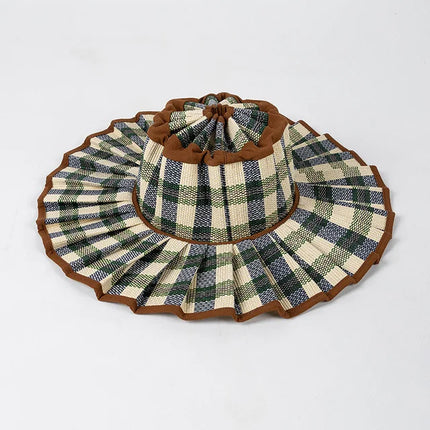 Sombrero de sol ala ancha en fibra vegetal para verano
