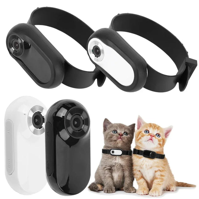 Cámara portátil con clip magnético para collar, cámara deportiva HD para exteriores, cámara para mascotas - tugranalmacen.com