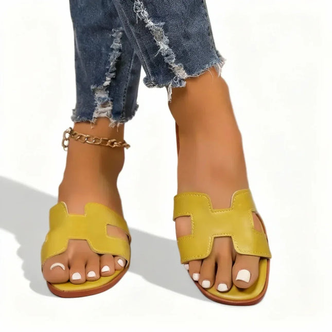 Sandalias de una sola pieza, cómodas y de suela plana - tugranalmacen.com