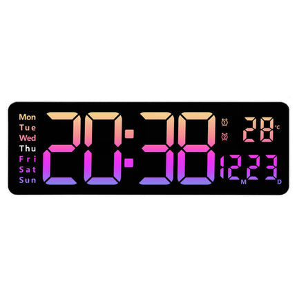 Reloj digital de pared LED de 13 o 16 pulgadas