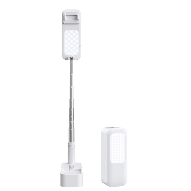 Soporte ajustable con luz para transmisiones y fotos en vivo