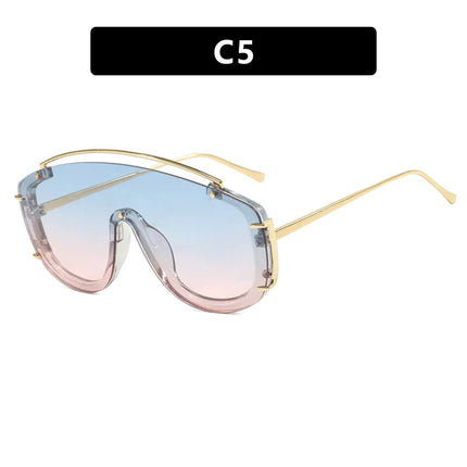 Gafas de sol modernas de una sola pieza con montura grande - tugranalmacen.com