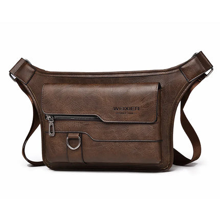 Bolso de pecho Weixier Simple impermeable de gran capacidad para hombre, bolso bandolera de gran capacidad, bolso de hombro. ﻿ - tugranalmacen.com