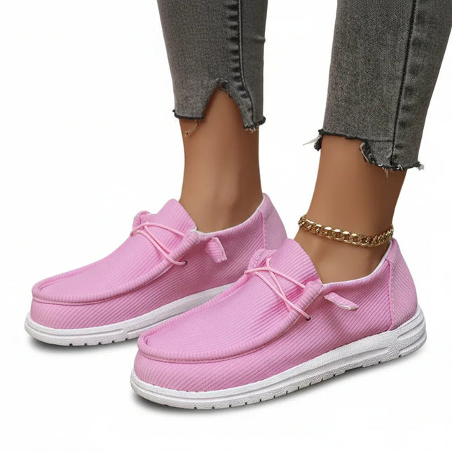 Mocasines de lona con punta redonda f.seo - tugranalmacen.com