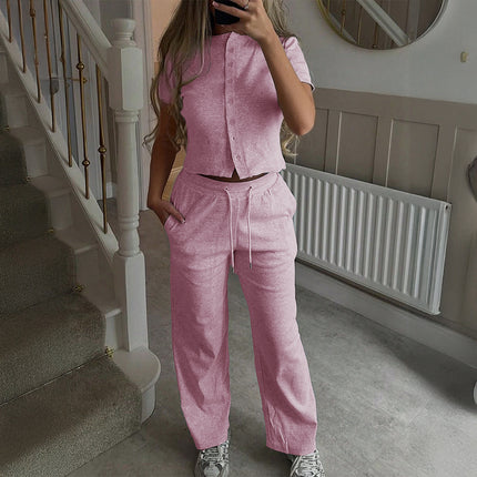 Conjunto deportivo mujer: camisa manga larga y pantalones
