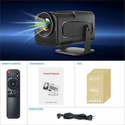 Mini proyector HY320 con Android 11 y proyección 200 pulgadas
