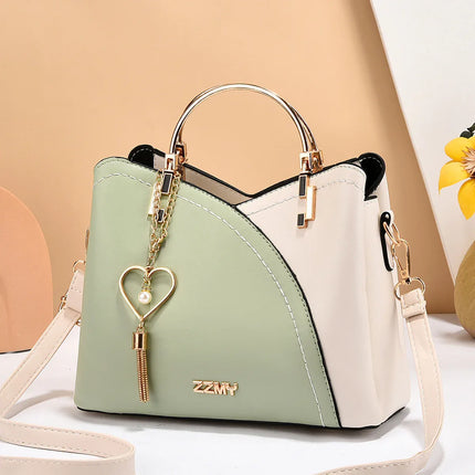 Trendy Handbag Korean Style Color Block Large Capacity Women's Bag Fashion Shoulder Crossbody Bag Wholesale Cross-border Bucket Bag - tugranalmacen.com