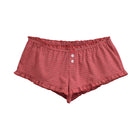 Shorts a cuadros con cintura elástica para mujer