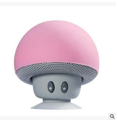 Mini altavoz bluetooth hongo con ventosa de silicona