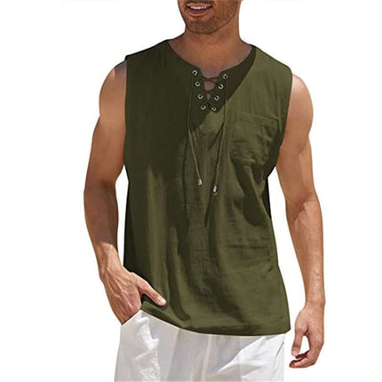 Camiseta sin mangas en algodón para hombre
