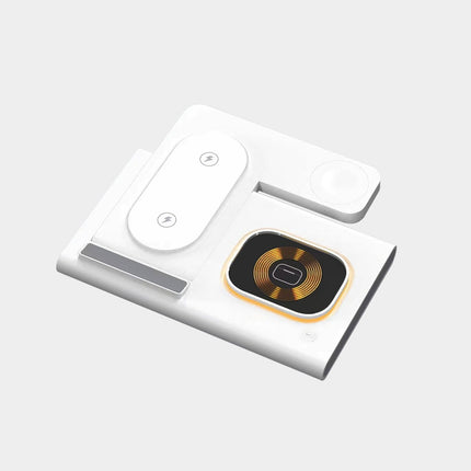 Cargador inalámbrico rápido 3 en 1 para teléfono, reloj y auriculares