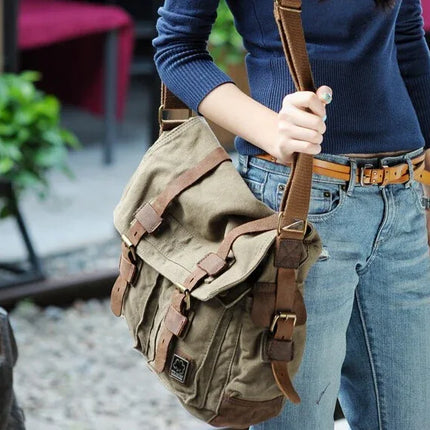 Bolso Bandolera Vintage UNO estilo militar - tugranalmacen.com
