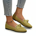 Flat sole single shoe women's set feet bow shallow mouth lazy work shoes - tugranalmacen.com