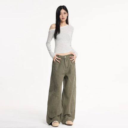 Pantalones vaqueros holgados informales para mujer f.seo - tugranalmacen.com