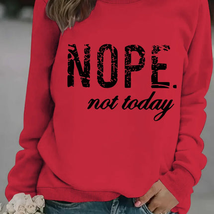 Sudadera NOPE Roja - tugranalmacen.com