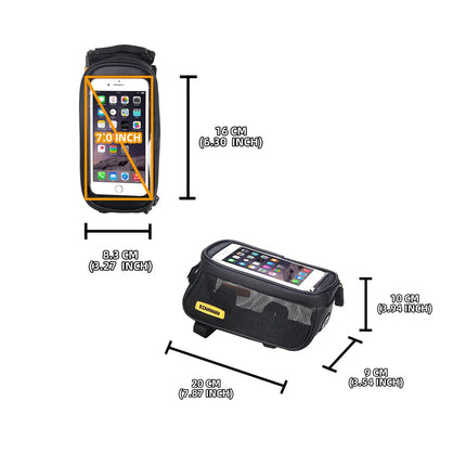 Bicycle Bag Golf Front Beam Bag Mountain Bike Headphone Audio Bag Mobile Phone Navigation Upper Tube Bag Riding Accessories - tugranalmacen.com