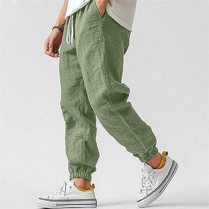 Pantalones deportivos rectos con cintura elástica para entrenar